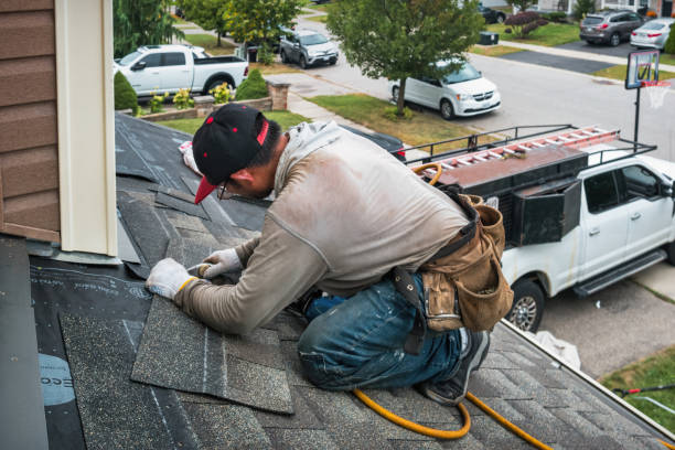 Professional Storm Damage Roof Repair technician working in Circle Pines, MN